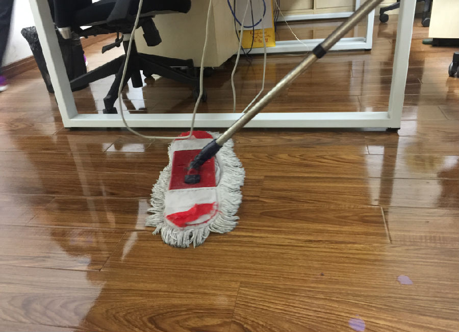 广灵县木地板保洁案例